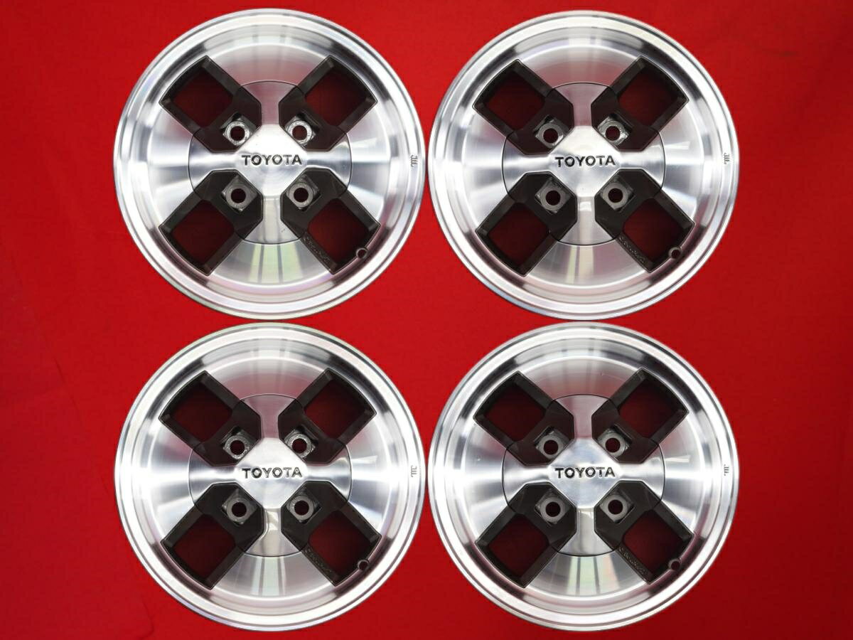 トヨタ 純正 5.5Jx14 +27 4/114.3 ガンメタポリッシュ(ガンメタ&ポリッシュ) ソアラ スプリンタートレ..