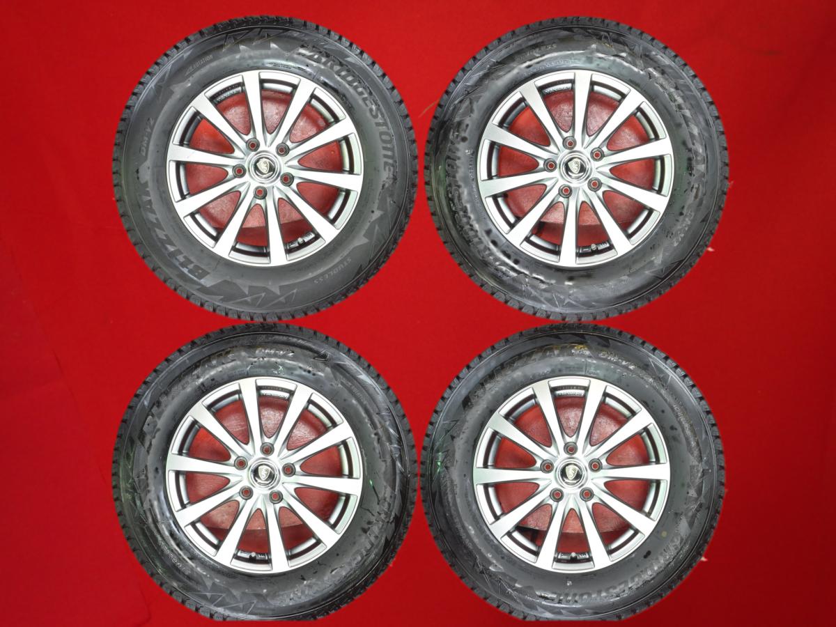ブリヂストン ブリザック DM-V2 BRIDGESTONE BLIZZAK DM-V2 215/70R16 100Q 10スポークタイプ 1P 6.5Jx16 +38 5/114.3 ガンメタ系 エクリプスクロス ハリアー クルーガーハイブリッド アウトランダー PHEV アウトランダー RAV4 RVR