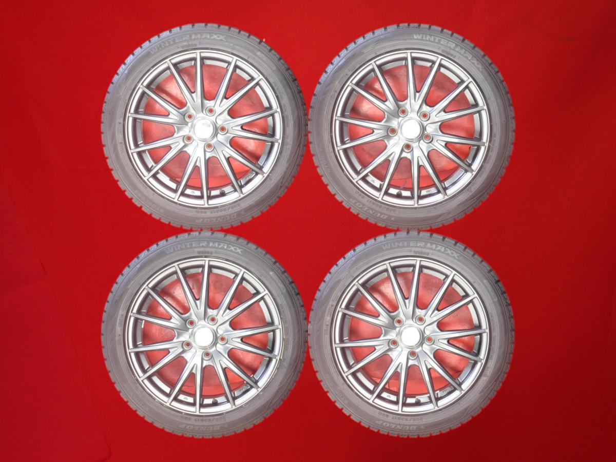 ダンロップ ウィンターマックス 02 WM02 DUNLOP WINTER MAXX 02 WM02 205/50R17 89Q 7Wスポークタイプ 1P 7Jx17 +53 5/114.3 ガンメタ系 ラフェスタ プレマシー ラフェスタ ハイウェイスター アクセラ スポーツ SX4 セダン アクセラ SX4