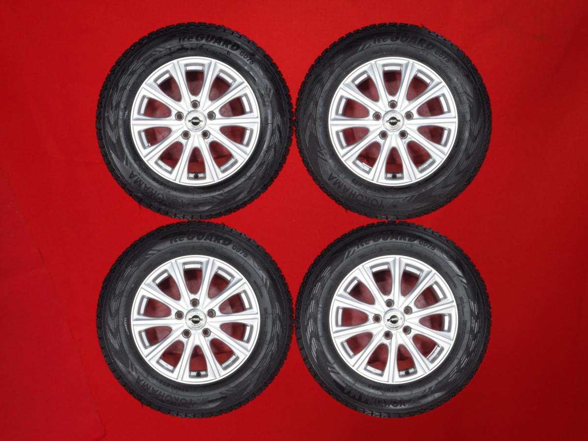 ヨコハマ アイスガード G075 YOKOHAMA iceGUARD G075 215/70R16 100Q 5Wスポークタイプ 1P 6.5Jx16 +38 5/114.3 シルバー(銀色)系 ハリアー エクリプスクロス RVR トリビュート エレメント アウトランダー RAV4 クルーガーハイブリッド パジェロ イオ アウトランダー PHEV