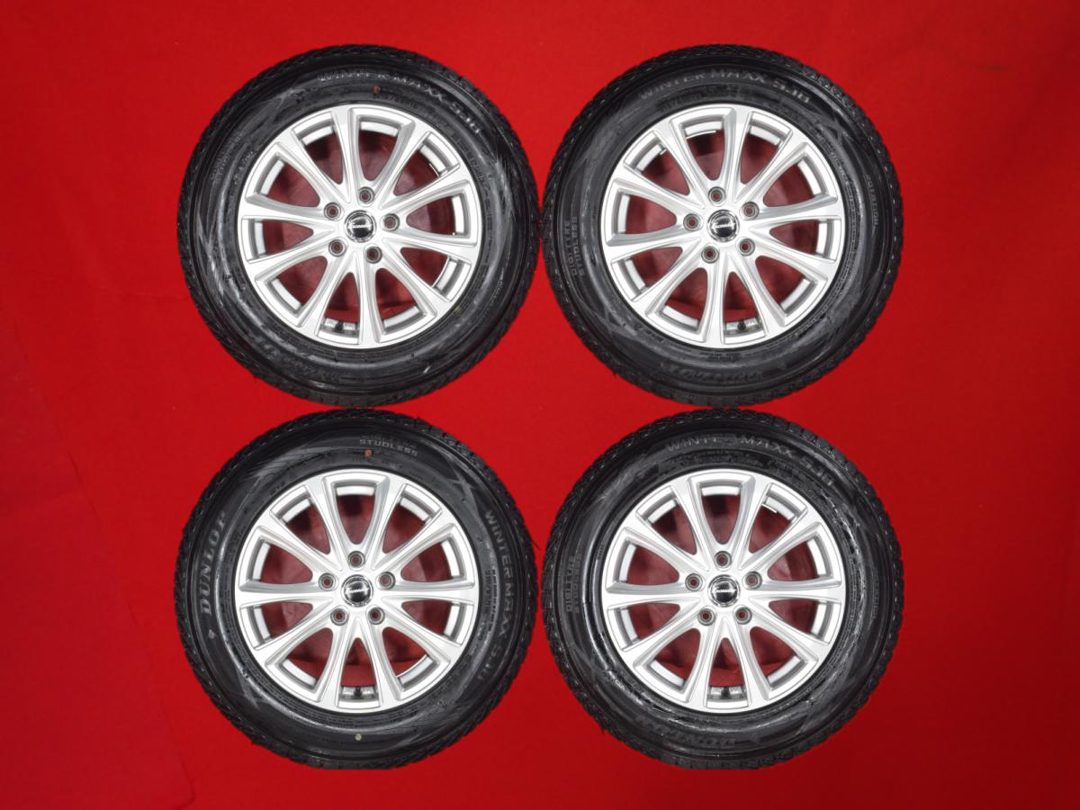 ダンロップ ウィンターマックス SJ8 DUNLOP WINTER MAXX SJ8 215/65R16 98Q 5Wスポークタイプ 1P 6.5Jx16 +38 5/114.3 シルバー(銀色)系 カローラ クロス ラグレイト C-HR デュアリス プレサージュ ヴェルファイア エスティマ MPV エクストレイル アルファード パジェロ イ