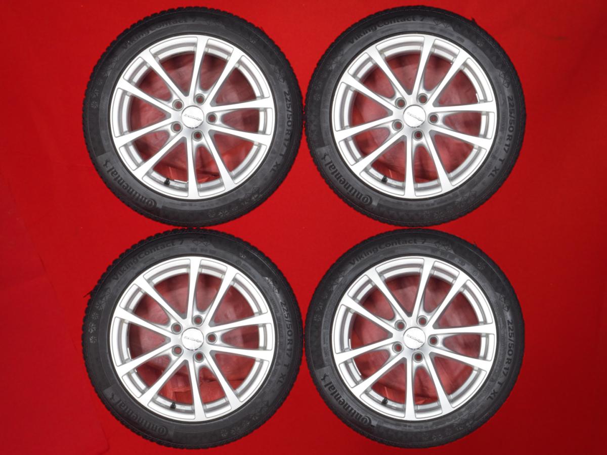 Rakuten - コンチネンタル バイキングコンタクト 7 CONTINENTAL VikingContact 7 225/50R17 98T 5Wスポークタイプ 1P 7Jx17 +40 5/112 シルバー(銀色)系 パサート ザ ビートル