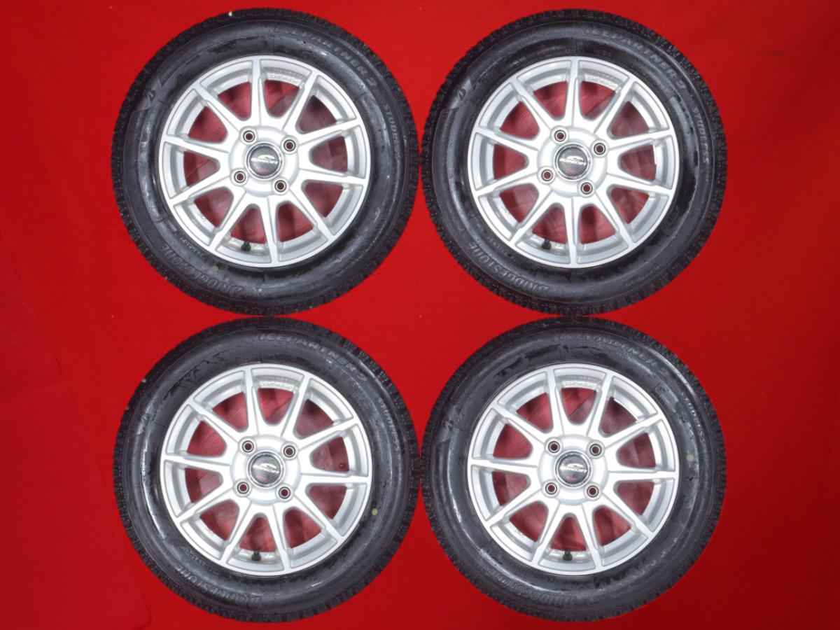 ブリヂストン アイスパートナー2 BRIDGESTONE ICEPARTNER2 155/65R13 73Q 5Wスポークタイプ 1P 4Jx13 +42 4/100 シルバー(銀色)系 エッセ ミラ ゼスト スパーク パレット SW パレット ミニカ モコ プレオ アルト バン ストリート バン オッティ トッポ フレアワゴン トゥ