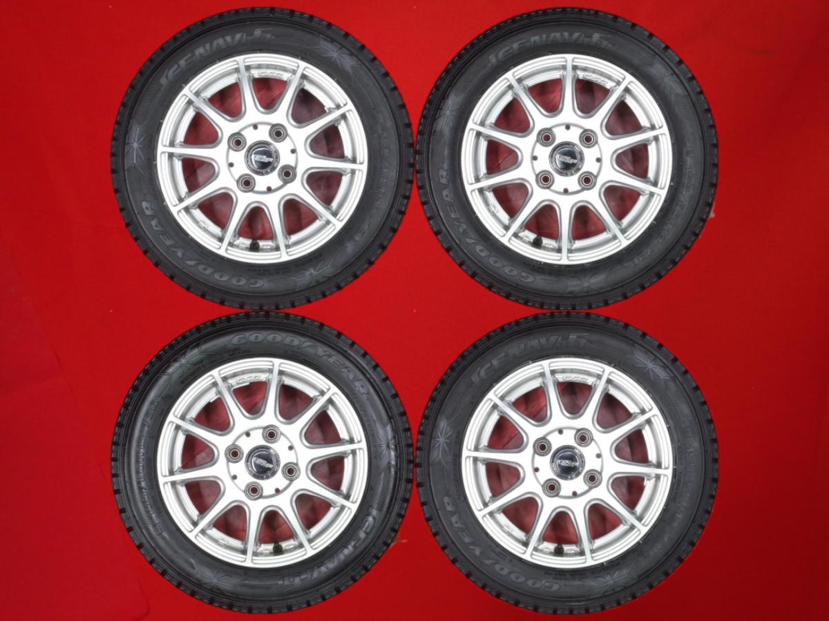 グッドイヤー アイスナビ 6 GOODYEAR ICENAVI 6 155/65R13 73Q 10スポークタイプ 1P 4Jx13 +43 4/100 シルバー(銀色)系 アルト ラパン プレオ バン キャロル ヴィヴィオ AZ-ワゴン AZ-ワゴン カスタムスタイル ライフ ダンク トゥデイ ハミング アルト セルボ ライフ プレオ