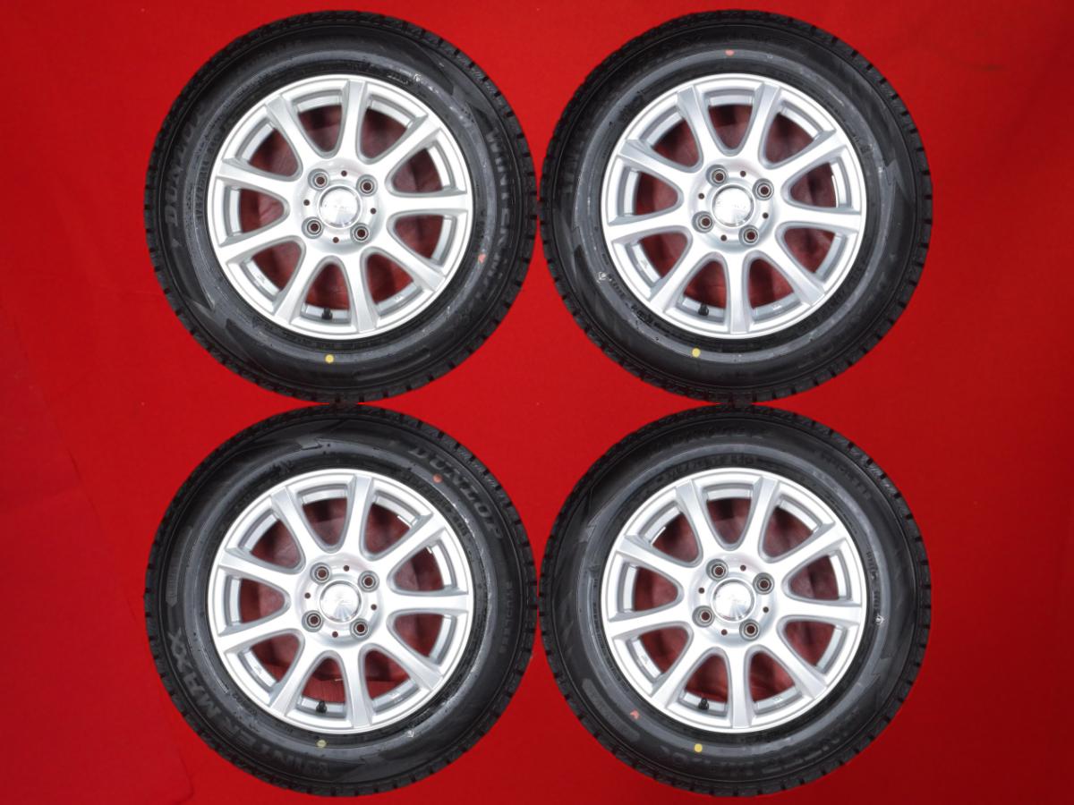 ダンロップ ウィンターマックス 02 WM02 DUNLOP WINTER MAXX 02 WM02 175/70R14 84Q 9スポークタイプ 1P 5.5Jx14 +42 4/100 シルバー(銀色)系 ウイングロード カローラ ディンゴ カローラ ランクス カローラ フィールダー ヴィッツ アクア フィット ランサー カローラ アク