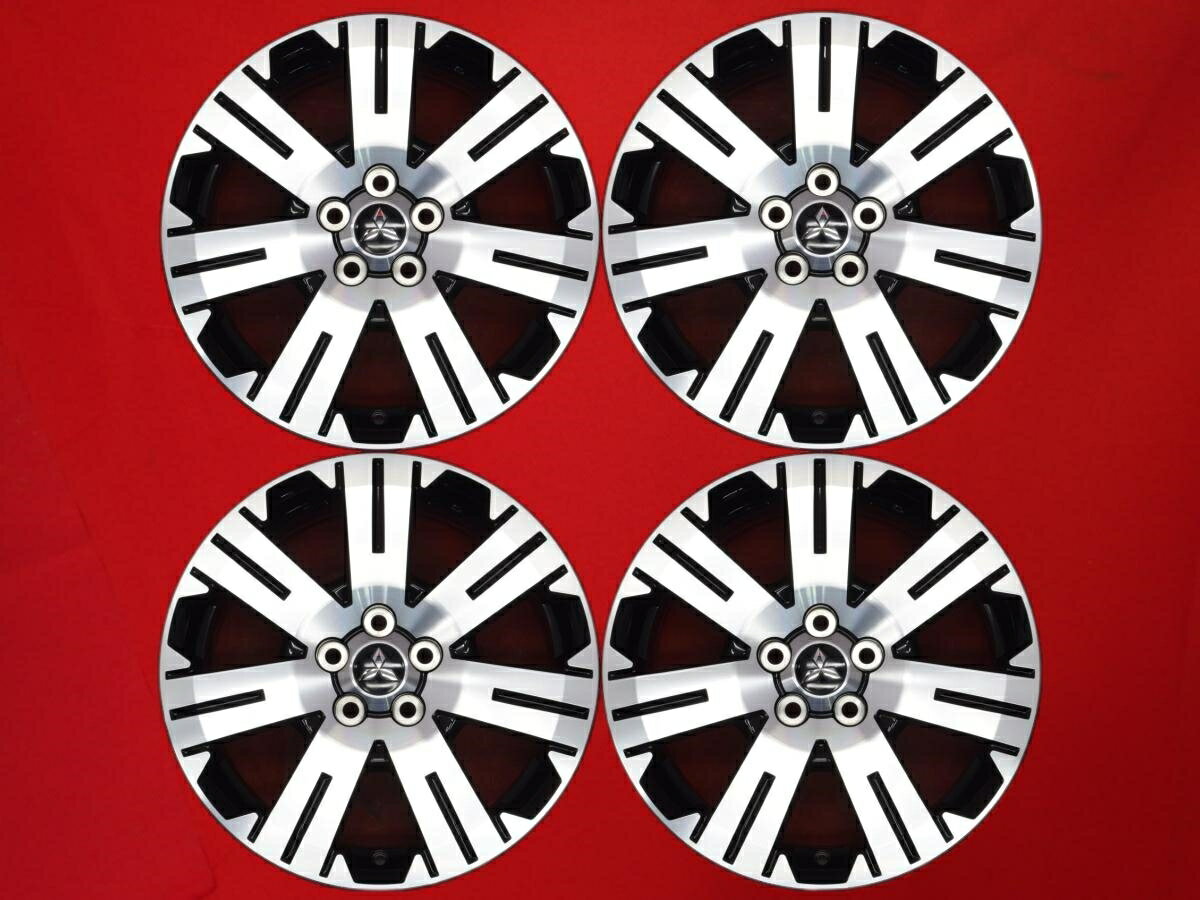 デリカ D:5(CV1W)純正18inch 7Jx18 +38 5/114.3 ブラックポリッシュ(ブラック&ポリッシュ) エクリプスクロス エクリプスクロス PHV アウトランダー エアトレック