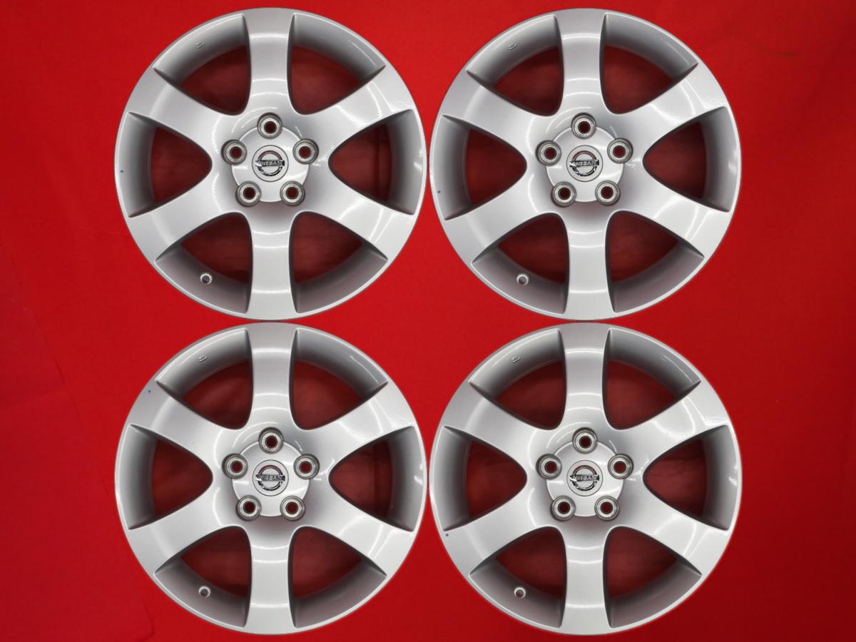 プレサージュ (U31)前期ハイウェイスター純正17inch 6.5Jx17 +40 5/114.3 シルバー(銀色)系