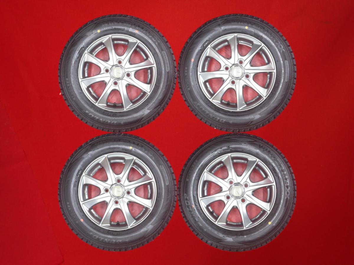 ダンロップ ウィンター マックス02 WM02 DUNLOP WINTER MAXX 02 WM02 145/80R13 75Q 8スポークタイプ 1P 4Jx13 +43 4/100 ガンメタ系 ピクシス スペース エヌボックス カスタム ミラ カスタム デイズ ルクラ ミラ エヌボックス プラス カスタム エッセ フレアワゴン ムーヴ