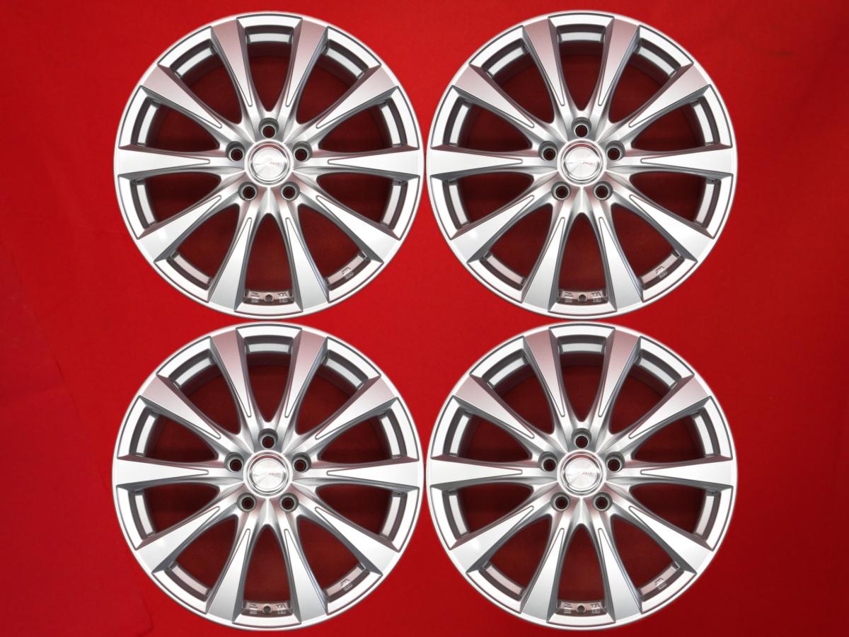 Joker SPIRITS スピリッツ 7.5Jx18 +38 5/114.3 シルバー(銀色)系 RAV4 NX300 デリカ D:5 フーガ ノア カムリ ハリアー エクリプスクロス ヴォクシー エクストレイル ES300h カローラ クロス