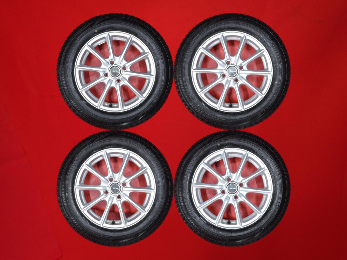 ブリヂストン ブリザック VRX BRIDGESTONE BLIZZAK VRX 175/65R15 84Q 10スポークタイプ 1P 5.5Jx15 +42 4/100 シルバー(銀色)系 マイクラC+C フィット ハイブリッド カローラ フィールダー ヴィッツ アクア カローラ アクシオ キューブ フィット シャトル フィット イグニ