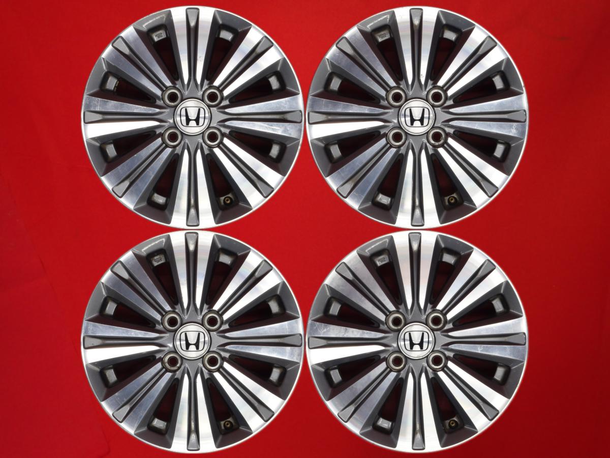 ライフ ディーバ(JC1-2)純正8スポーク 4.5Jx14 +45 4/100 ガンメタポリッシュ(ガンメタ&ポリッシュ) ゼスト ライフ