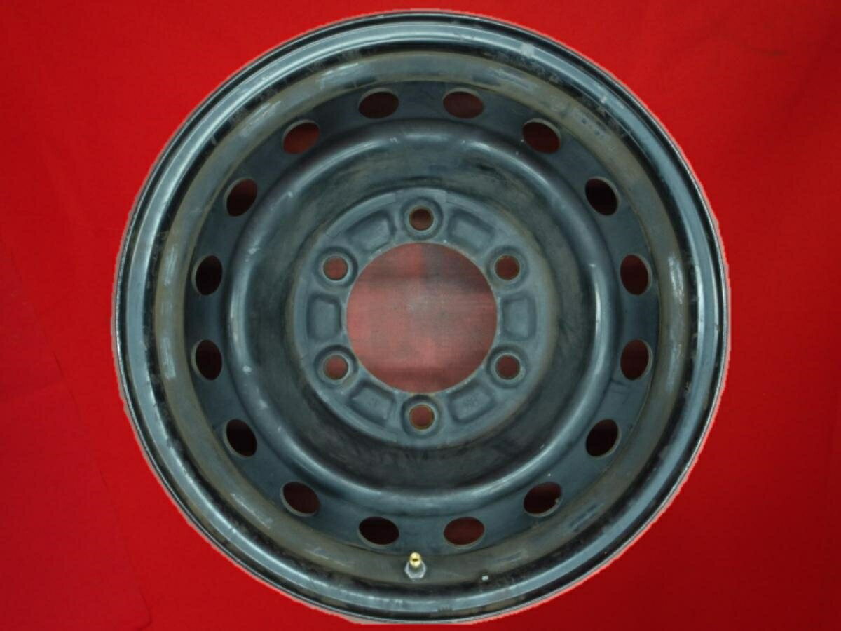 ハイエース (200系/ジャストロー)純正スチールホイール(キャップ無)HS 6Jx15 +35 6/139.7 ブラック(黒色)系