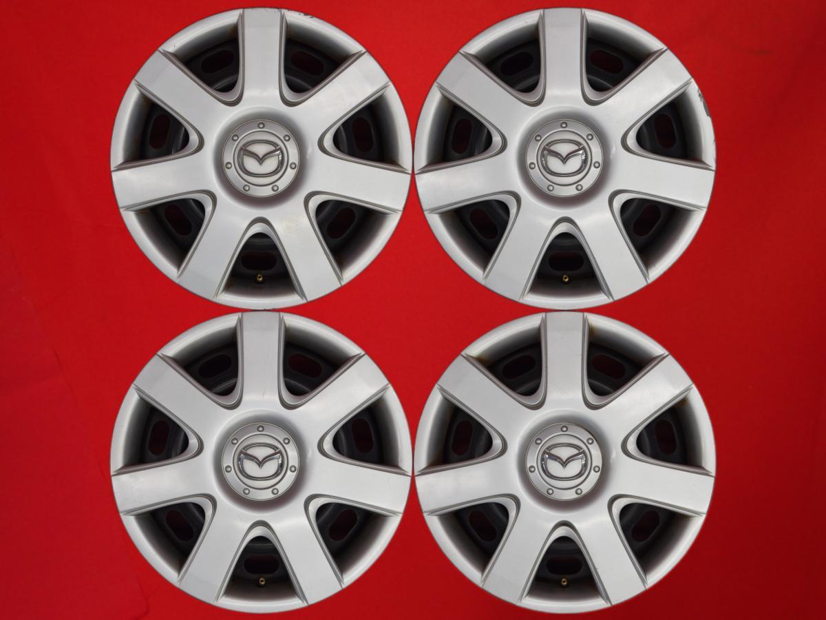 プレマシー 純正スチール〈フルホイールキャップ付〉 6Jx15 +52.5 5/114.3 シルバー(銀色)系 プレマシー