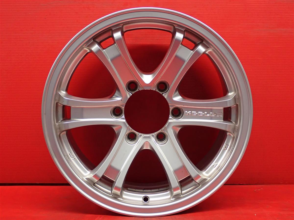 KEELER FORCE 6スポーク 7.5Jx17 +25 6/139.7 シルバー(銀色)系