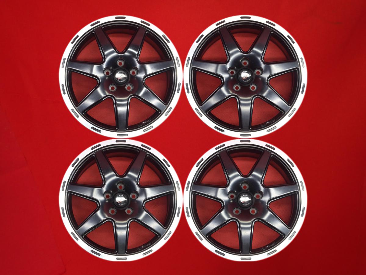 La-Strada ラ-ストラーダ TIRADO CROSS(テイラード-クロス) 7Jx17 +35 5/110 ポリッシュ系 ブラック(黒色)系 500X レネゲード コンパス