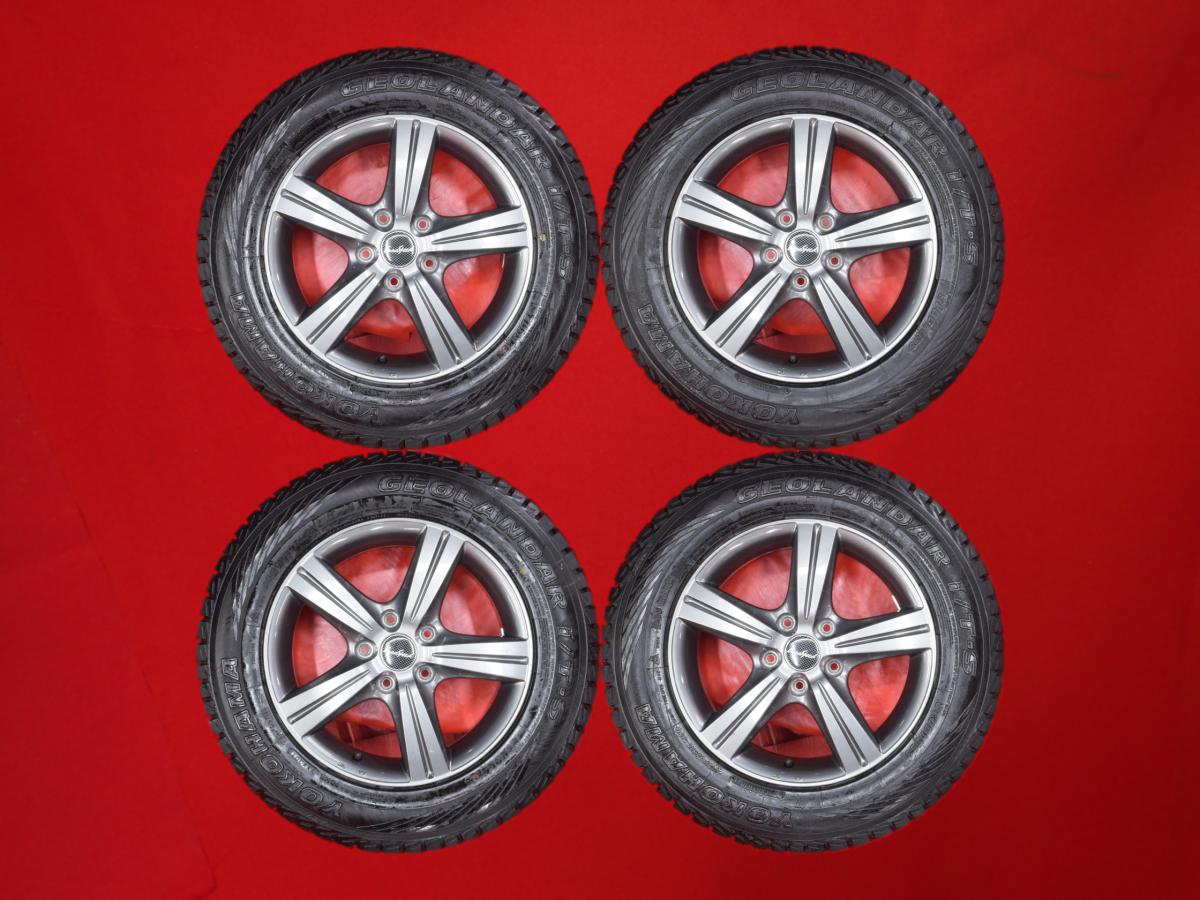ヨコハマ ジオランダー I/T-S YOKOHAMA GEOLANDAR I/T-S 215/65R16 98Q 5スポークタイプ 1P 6.5Jx16 +35 5/114.3 ガンメタ系 プレサージュ デュアリス エルグランド カローラ クロス エクストレイル アルファード MPV ヴェルファイア