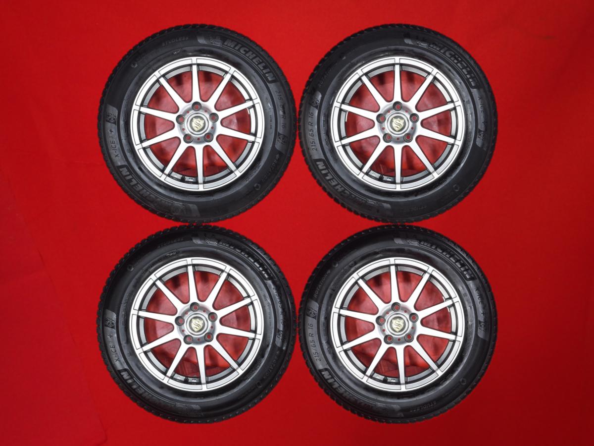 ミシュラン X-ICE3 プラス MICHELIN X-ICE3+ 215/65R16 102T 10スポークタイプ 1P 6.5Jx16 +35 5/114.3 ガンメタ系 カローラ クロス エルグランド プレサージュ デュアリス C-HR ヴェルファイア アルファード エクストレイル MPV