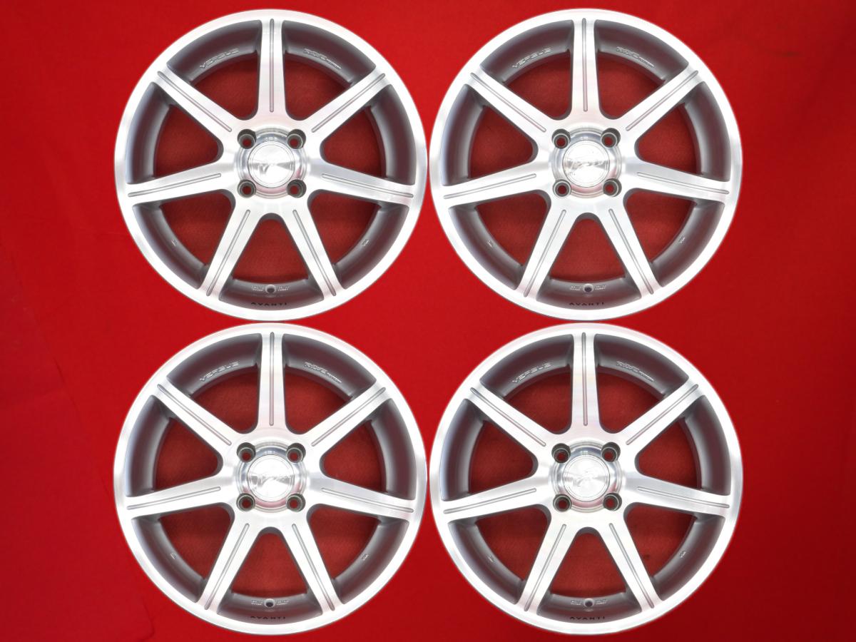 VERSUS(ベルサス) COLLEZIONI AVANTI(コレッツィオーニ アヴァンティ) 7Jx16 +32 4/100 シルバーポリッシュ(シルバー&ポリッシュ) ロードスター サクシード MR-S プロボックス ユーノス ロードスター カローラ レビン