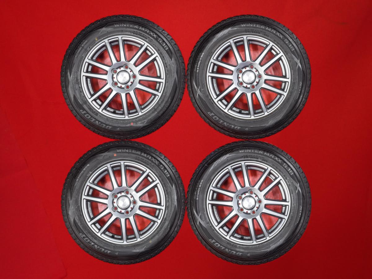 ダンロップ ウィンターマックス SJ8 DUNLOP WINTER MAXX SJ8 215/65R16 98Q 6Wスポークタイプ 1P 6.5Jx16 +38 5/114.3 ガンメタ系 エクストレイル MPV ヴェルファイア プレサージュ デュアリス カローラ クロス パジェロ イオ エルグランド アルファード