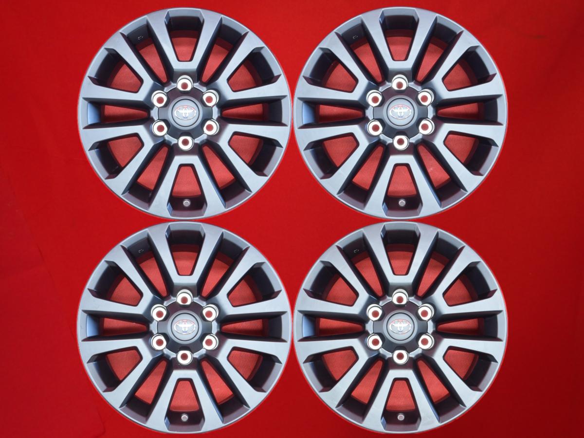 ランドクルーザー プラド 150系 TX Lパッケージ マットブラックエディション 純正 18インチ 7.5Jx18 +25 6/139.7 ブラック(黒色)系 ランドクルーザー プラド ハイラックス