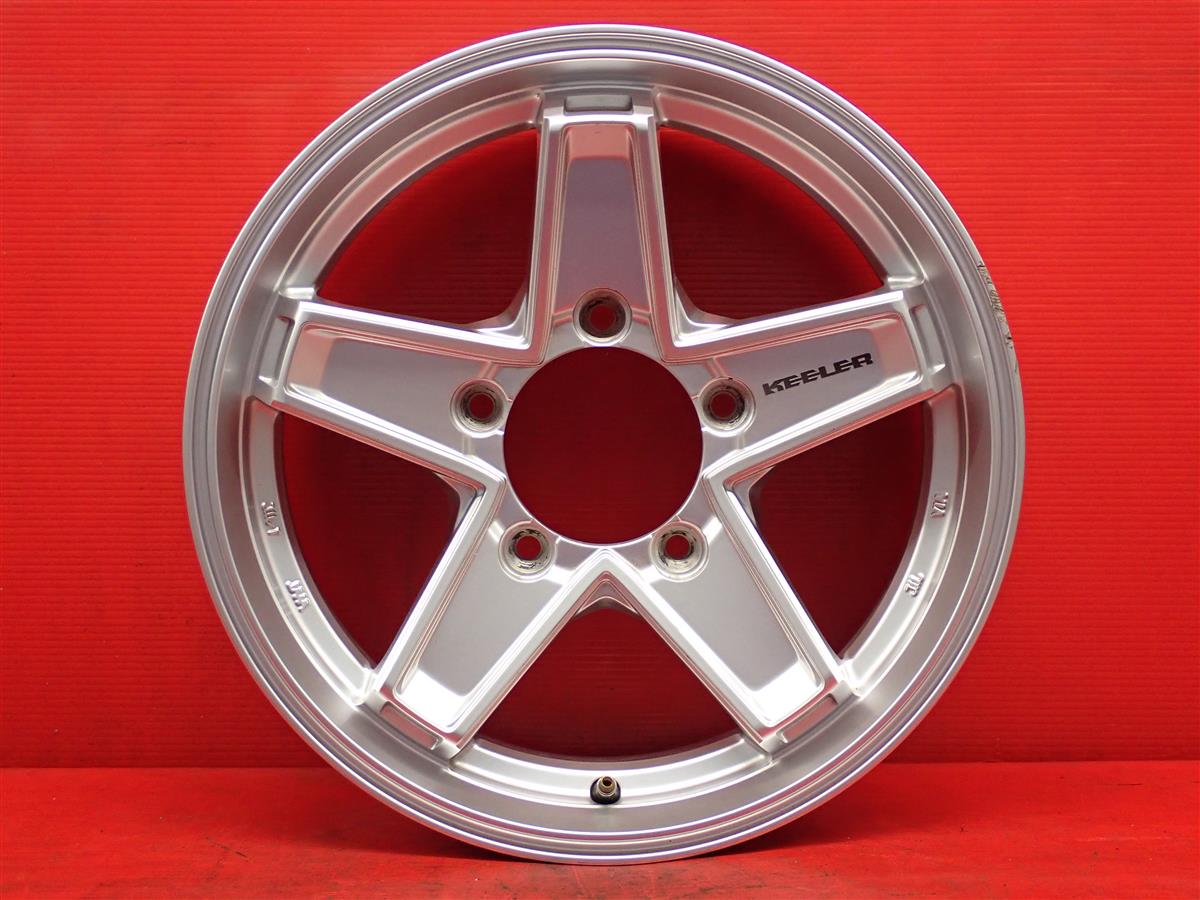 KEELER TACTICS タクティクス 5本スポーク 5.5Jx16 +22 5/139.7 シルバー(銀色)系