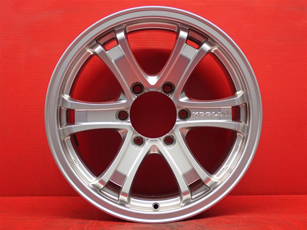 KEELER FORCE 6スポーク 7.5Jx17 +25 6/139.7 シルバー(銀色)系