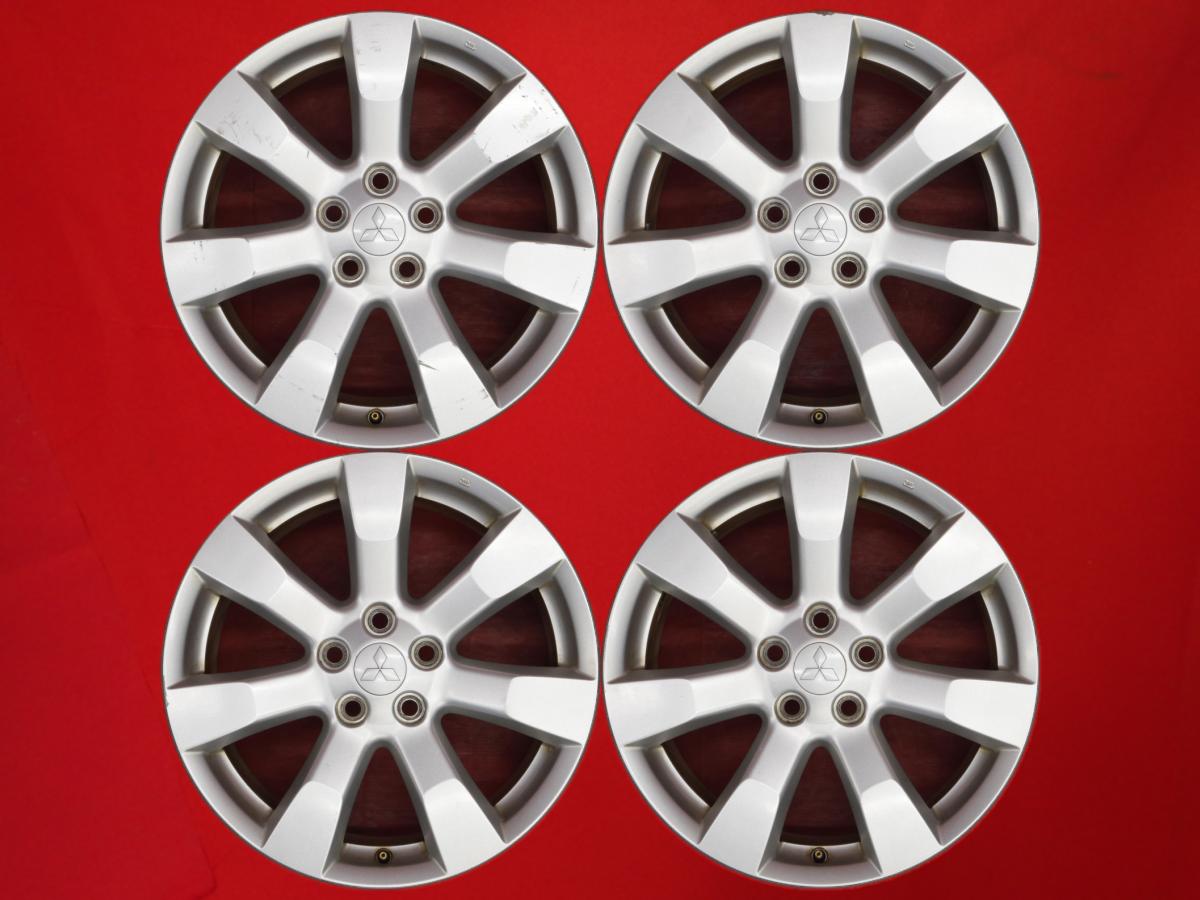 アウトランダー 純正7本スポーク 7Jx18 +38 5/114.3 シルバー(銀色)系 アウトランダー アウトランダー PHEV デリカ D:5