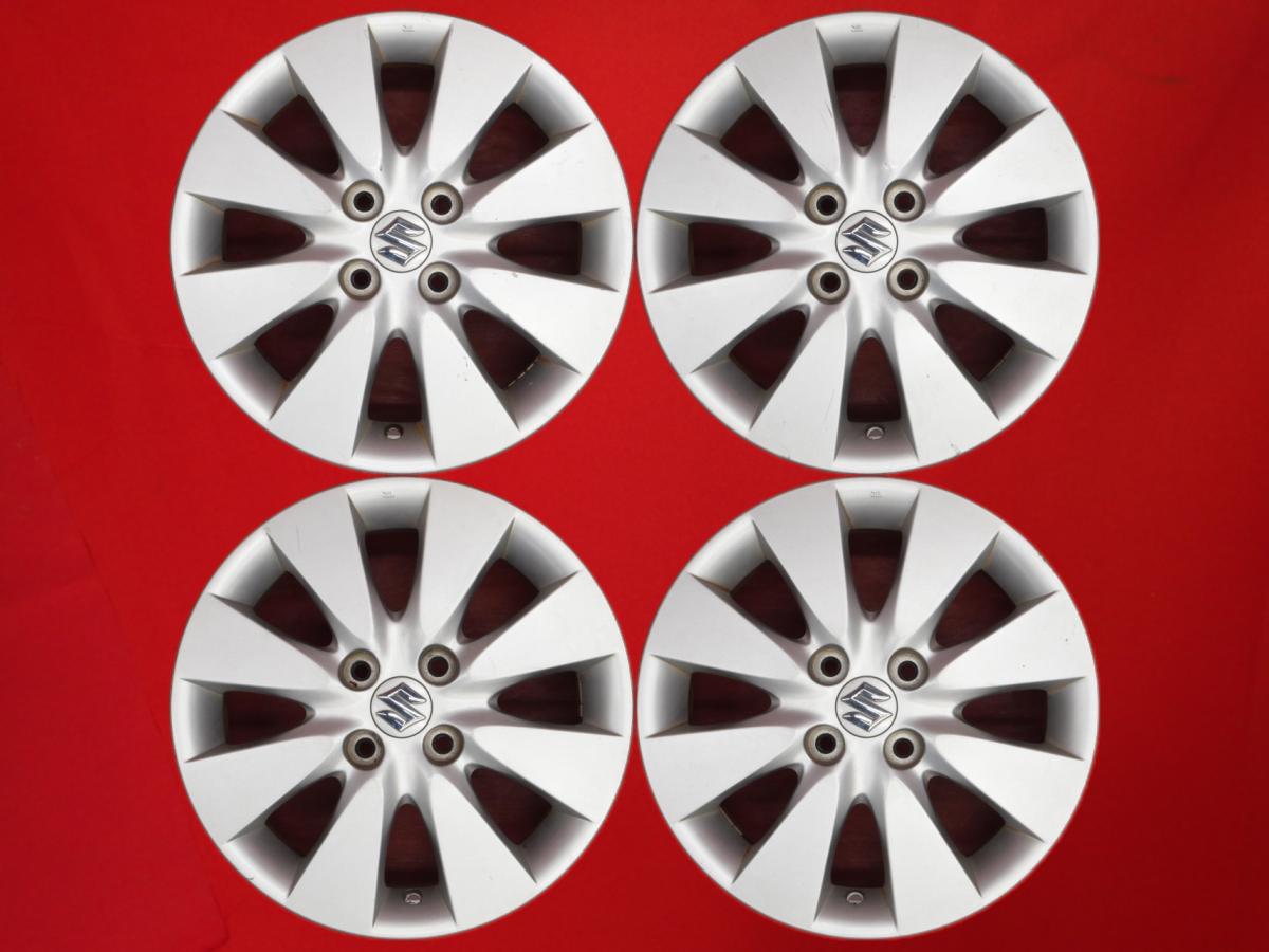 スプラッシュ (XB32S)前期純正 5.5Jx15 +50 4/100 シルバー(銀色)系 スプラッシュ