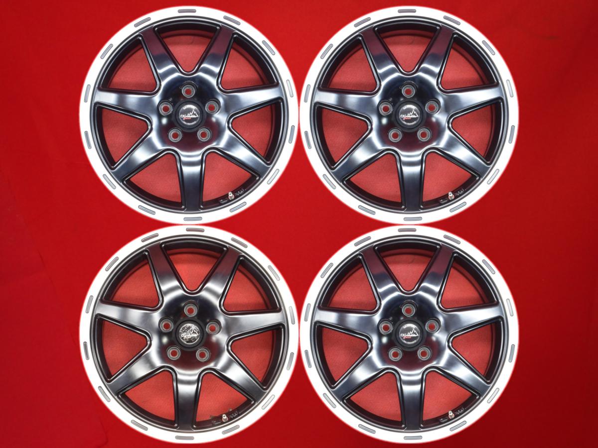 La-Strada ラ-ストラーダ TIRADO CROSS(テイラード-クロス) 7Jx17 +35 5/110 ポリッシュ系 ブラック(黒色)系 レネゲード コンパス 500X