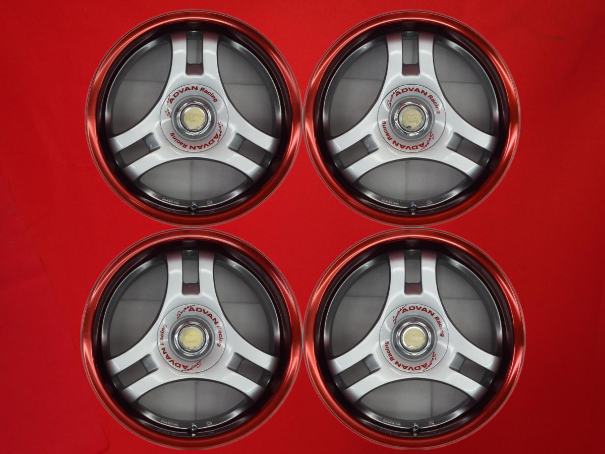 スーパーアドバン レーシング SA-3R 7/8Jx16 +35 4/114.3 レッド(赤色)系 シルバー(銀色)系 180SX シルビア スカイライン