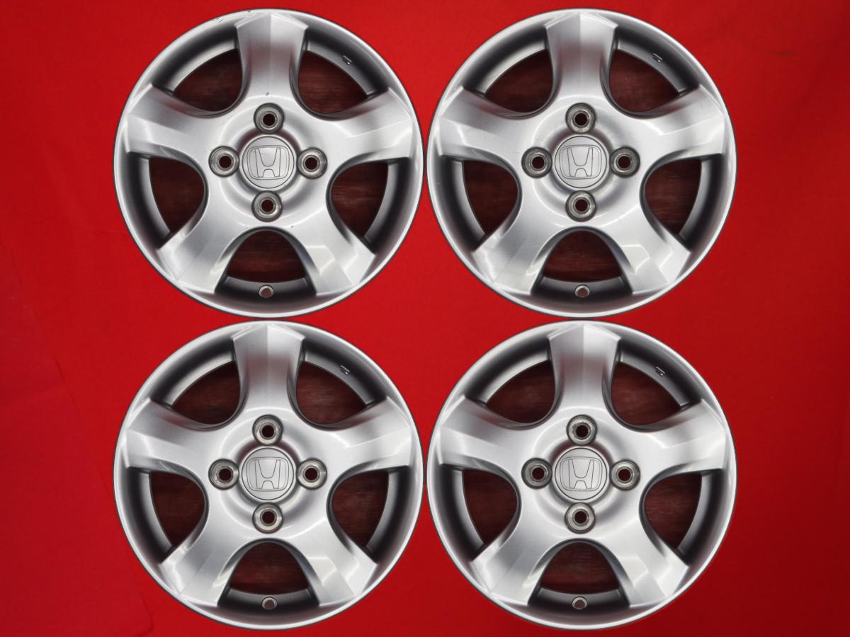 バモス ホビオ純正 4Jx13 +45 4/100 シルバー(銀色)系 バモス ホビオ バモス