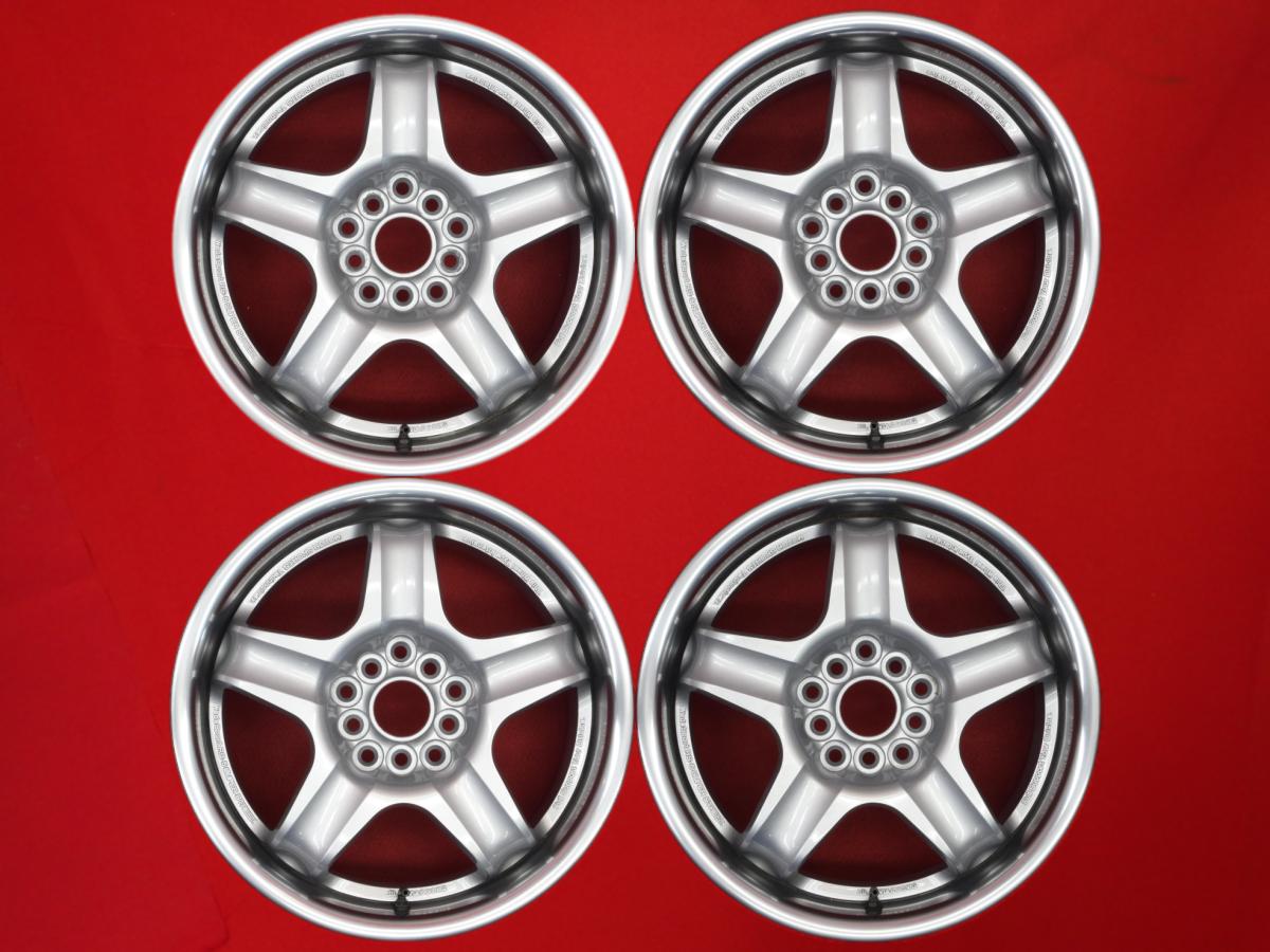 ウェッズスポーツ RS-5 7Jx16 +34 5/100 114.3 ポリッシュ系 シルバー(銀色)系 RX-7 カレン スカイライン シルビア セリカ