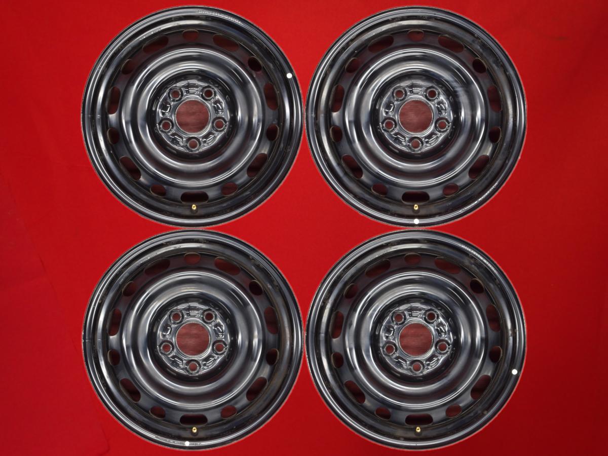 アクセラ 純正スチール〈キャップ無〉 6.5Jx16 +50 5/114.3 ブラック(黒色)系 アクセラ