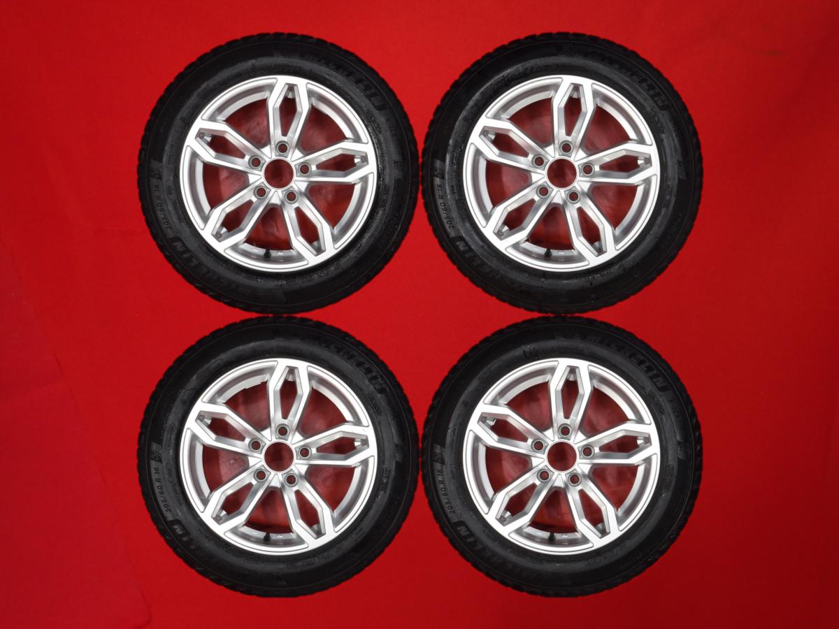 ミシュラン X-ICE SNOW MICHELIN X-ICE SNOW 205/60R16 96H 5Wスポークタイプ 1P 7Jx16 +31 5/120 シルバー(銀色)系 3シリーズ セダン 3シリーズ ツーリング