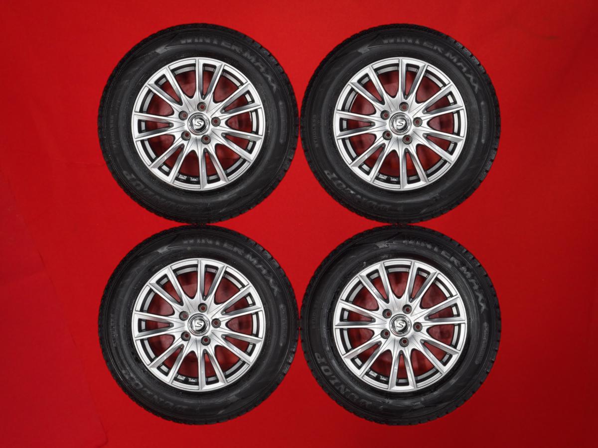 ダンロップ ウィンターマックス 02 WM02 DUNLOP WINTER MAXX 02 WM02 215/65R16 98Q 7Wスポークタイプ 1P 6.5Jx16 +35 5/114.3 ガンメタ系 アルファード ヴェルファイア プレサージュ デュアリス カローラ クロス エルグランド エクストレイル