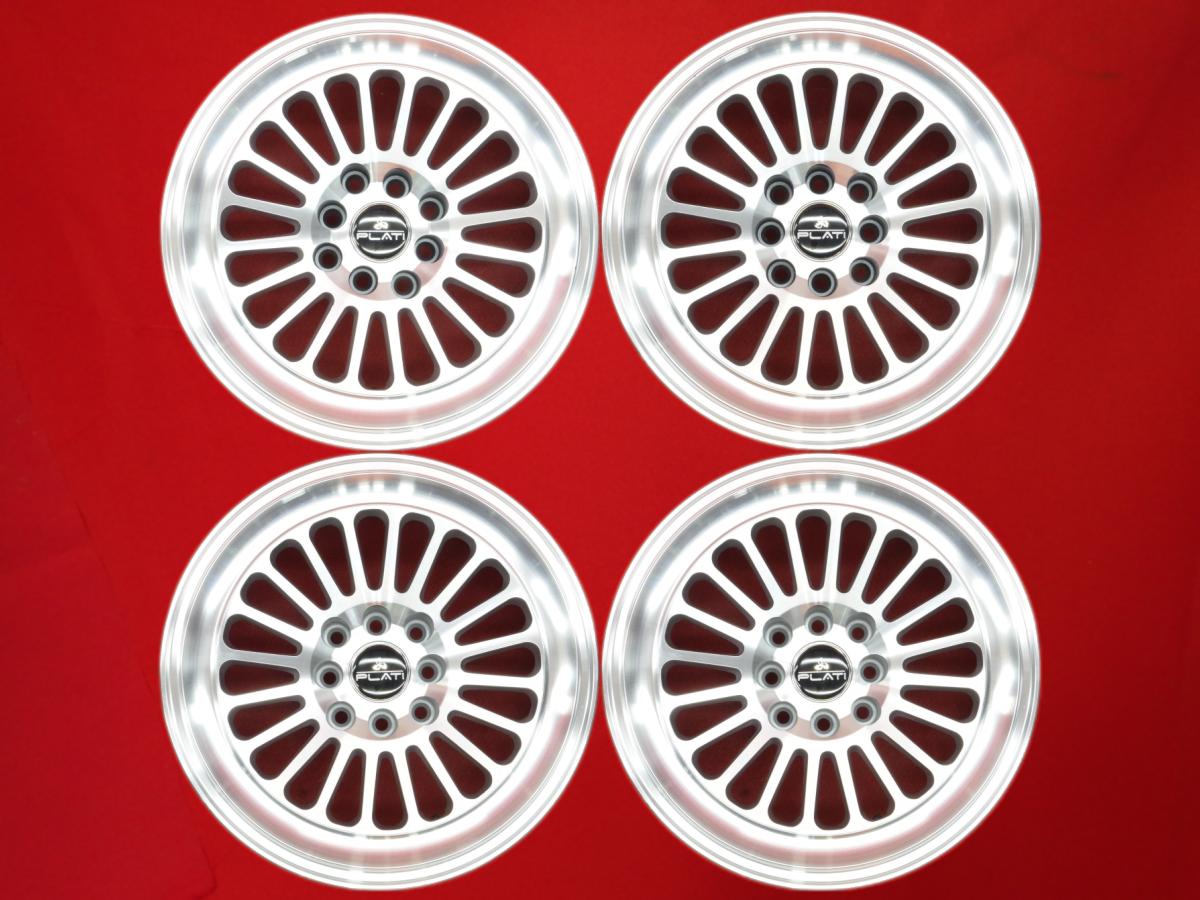 PLATI QC1185 7Jx15 +12 4/100 114.3 シルバーポリッシュ(シルバー&ポリッシュ) サクシード プロボックス ユーノス ロードスター