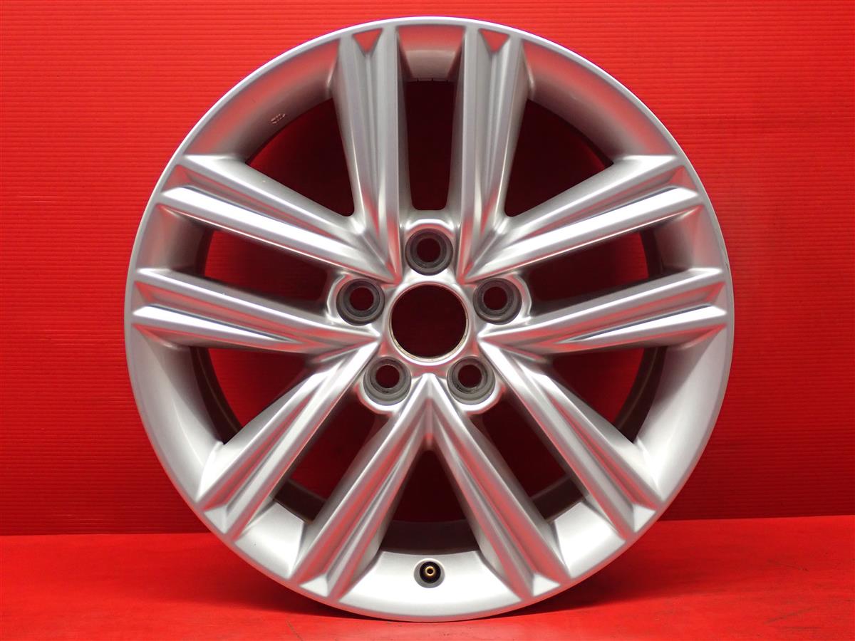 クラウン アスリート(GRS210系)純正5Wスポーク 7.5Jx17 +40 5/114.3 シルバー(銀色)系