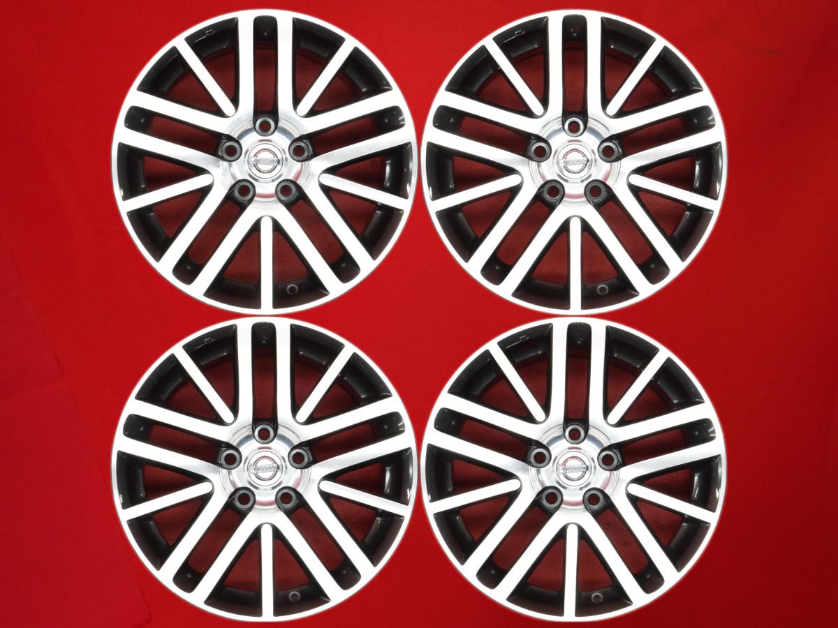 フーガ 純正15本スポーク 7Jx17 +45 5/114.3 ガンメタポリッシュ(ガンメタ&ポリッシュ) キックス フーガ ティアナ