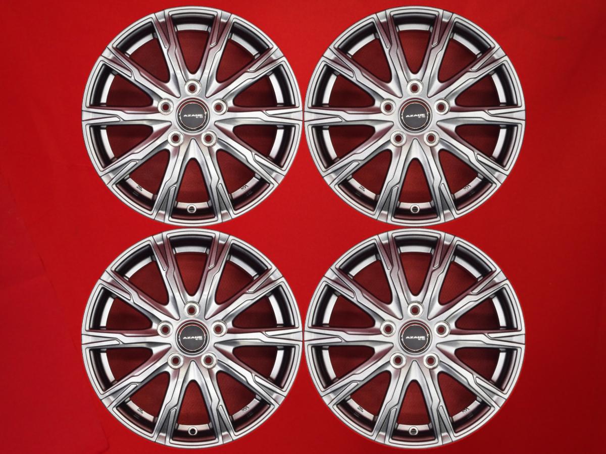 アザーネ AZANE E-10 6.5Jx16 +53 5/114.3 ガンメタ系 ステップワゴン スパーダ フリード フリードプラス ノア ヴェゼル ヴォクシー