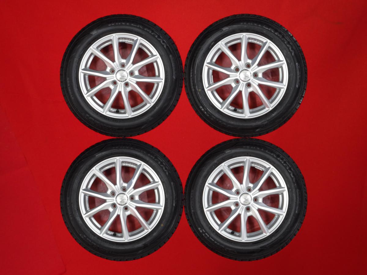 ダンロップ ウィンターマックス 02 WM02 DUNLOP WINTER MAXX 02 WM02 185/65R15 88Q 5Wスポークタイプ 1P 6Jx15 +45 5/100 シルバー(銀色)系 ラクティス プリウス シエンタ インプレッサ