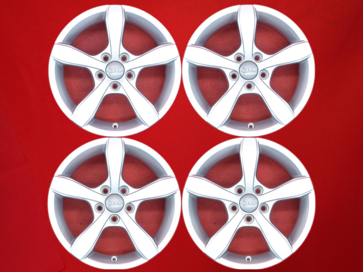 アウディ A1(8X)純正5-armpindesign(5アームピン デザイン)15inch 6Jx15 +29 5/100 シルバー(銀色)系 A1