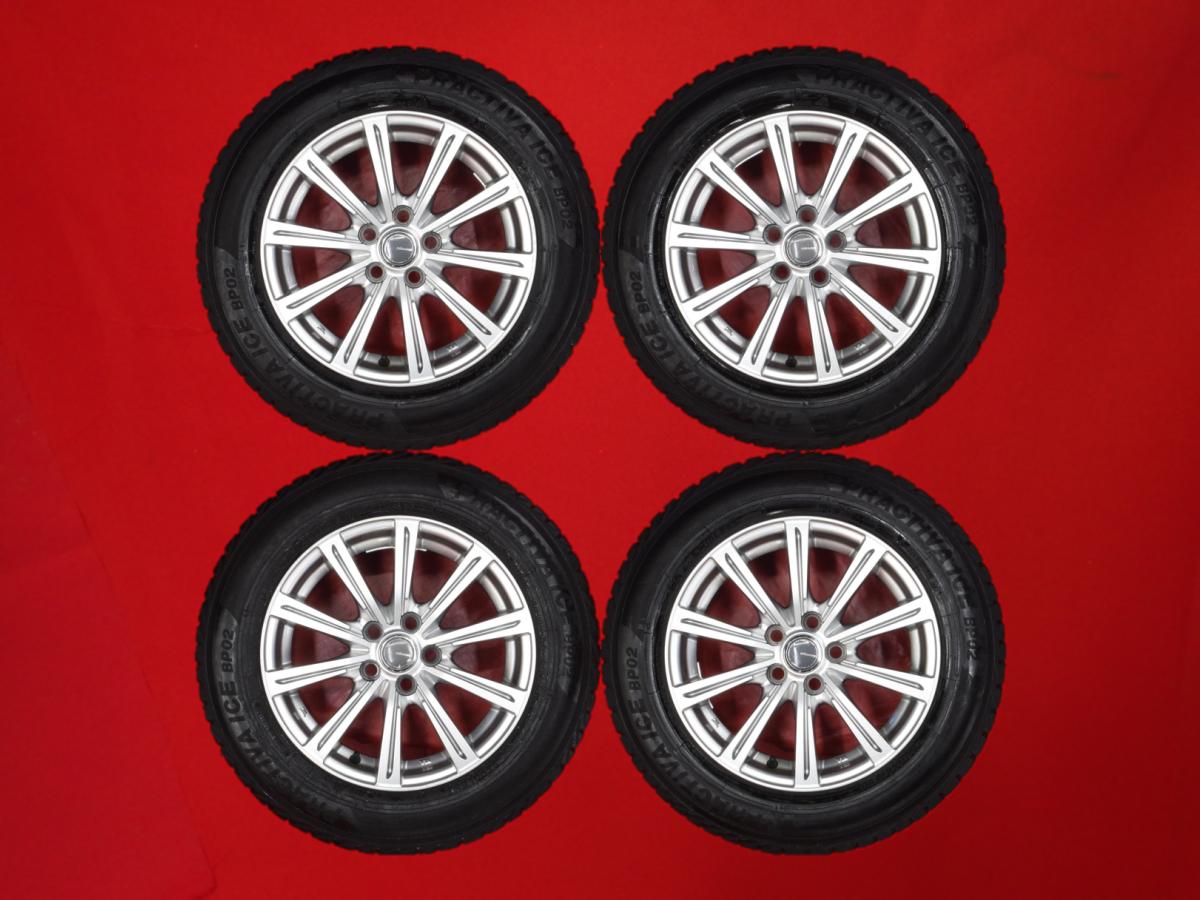 ヨコハマ プラクティバ アイス BP02 YOKOHAMA PRACTIVA ICE BP02 195/65R15 91Q 10スポークタイプ 1P 6.5Jx15 +40 5/100 シルバー(銀色)系 カルディナ カローラ オーパ ウィル ヴィエス ビスタ アリオン プリウス ウィッシュ プリウスPHV CT200h カローラ ツーリング カロー