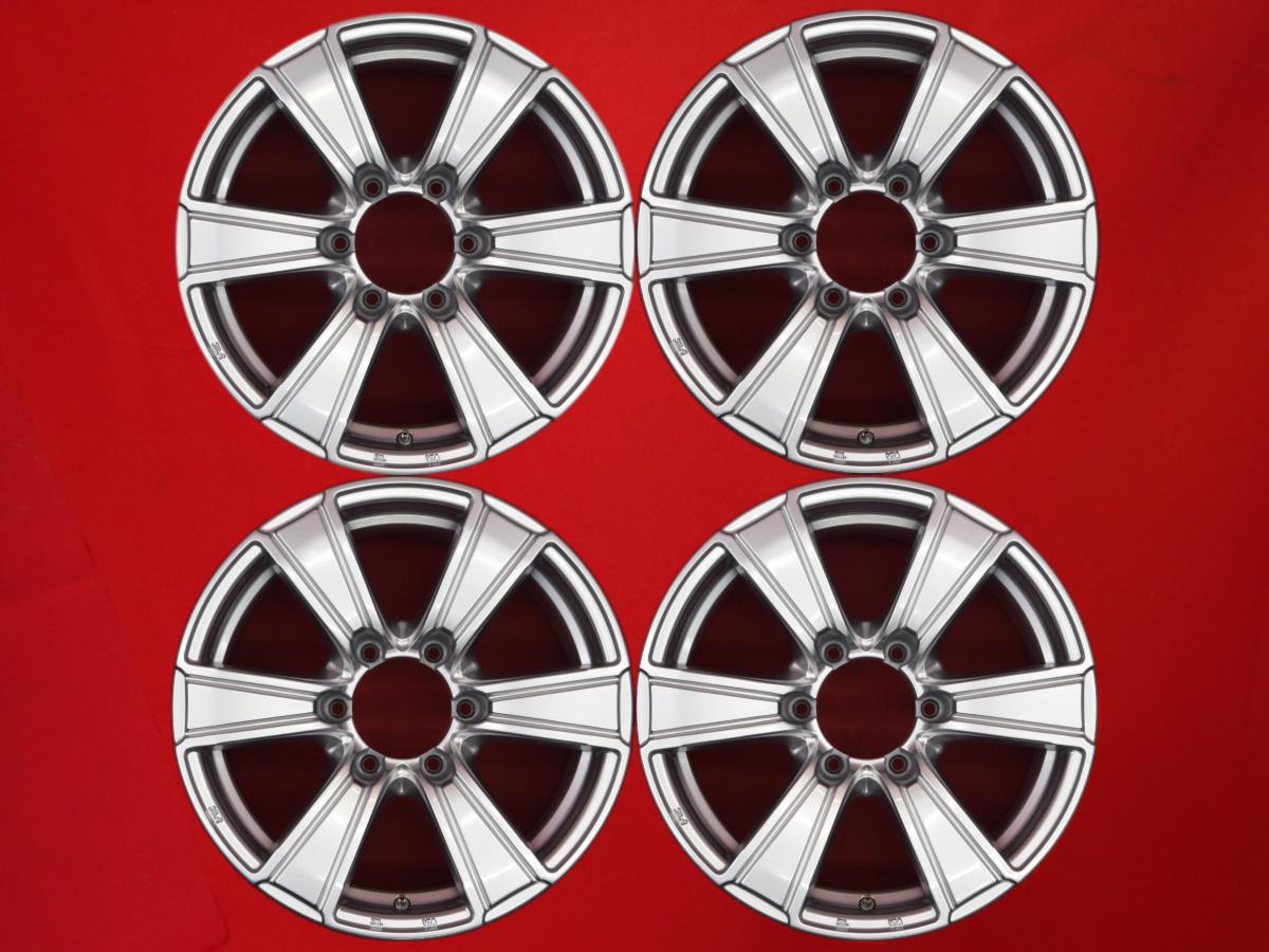 WILD CRUISING(ワイルドクルージング) RMーα 7.5Jx17 +25 6/139.7 シルバー(銀色)系 ハイラックス ランドクルーザー プラド ハイラックスサーフ パジェロ