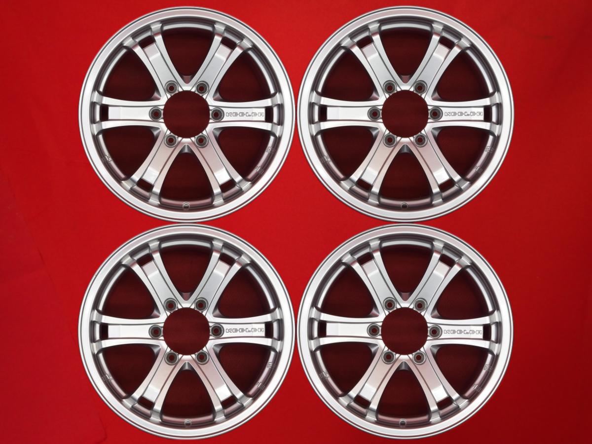 KEELER FORCE 6スポーク 7.5Jx17 +25 6/139.7 シルバー(銀色)系 ランドクルーザー プラド ハイラックス パジェロ ハイラックスサーフ
