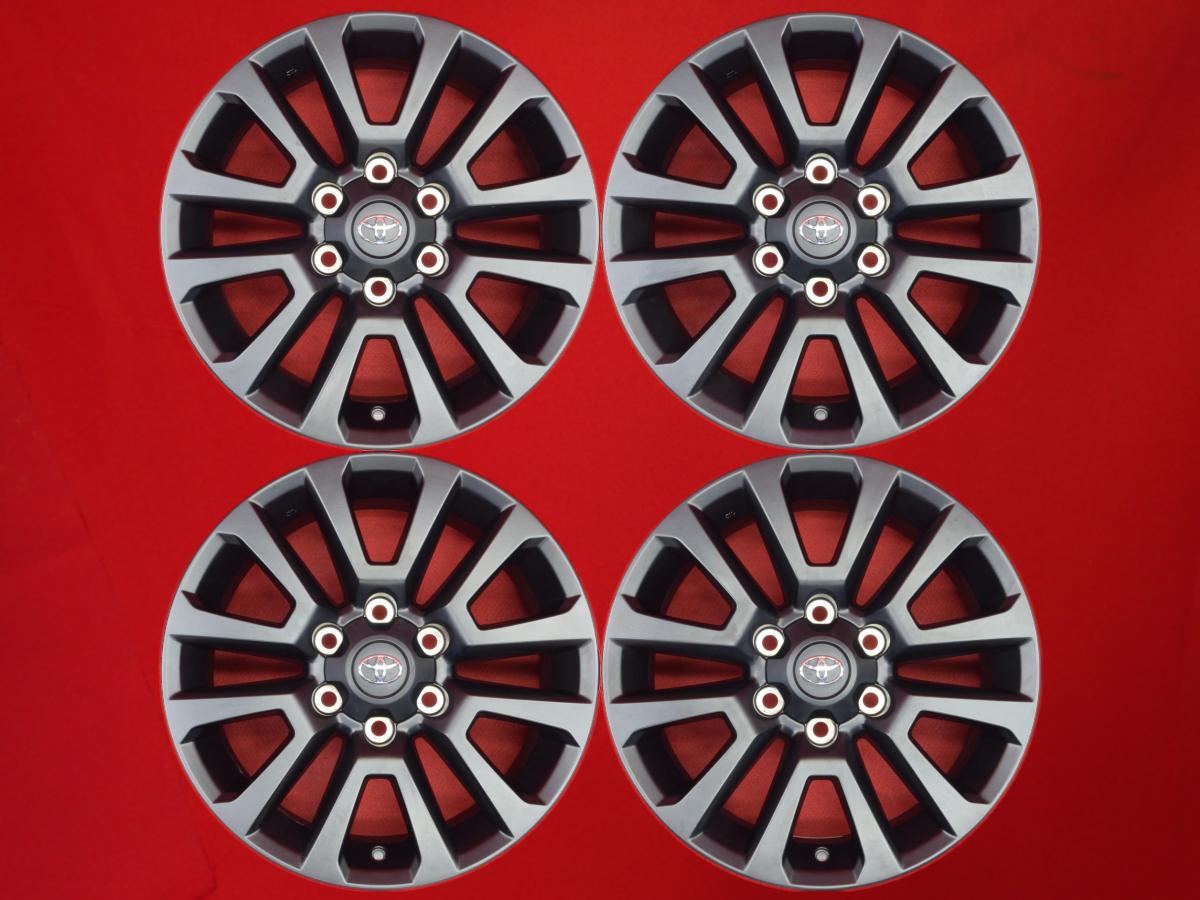 ランドクルーザー プラド 150系 TX Lパッケージ マットブラックエディション 純正 18インチ 7.5Jx18 +25 6/139.7 ブラック(黒色)系 ランドクルーザー プラド ハイラックス