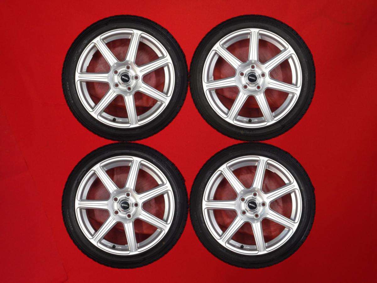 ダンロップ ウィンターマックス 02 WM02 DUNLOP WINTER MAXX 02 WM02 225/45R18 91Q 7スポークタイプ 1P 7.5Jx18 +53 5/114.3 シルバー(銀色)系 アクセラ ハイブリッド ビアンテ アテンザ スポーツ オデッセイ WRX S4 アテンザ スポーツワゴン アクセラ スポーツ アテンザ