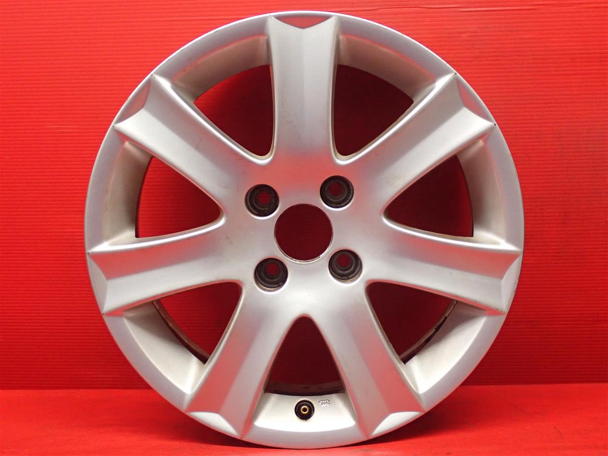 プジョー 207純正 6Jx16 +27 4/108 シルバー(銀色)系