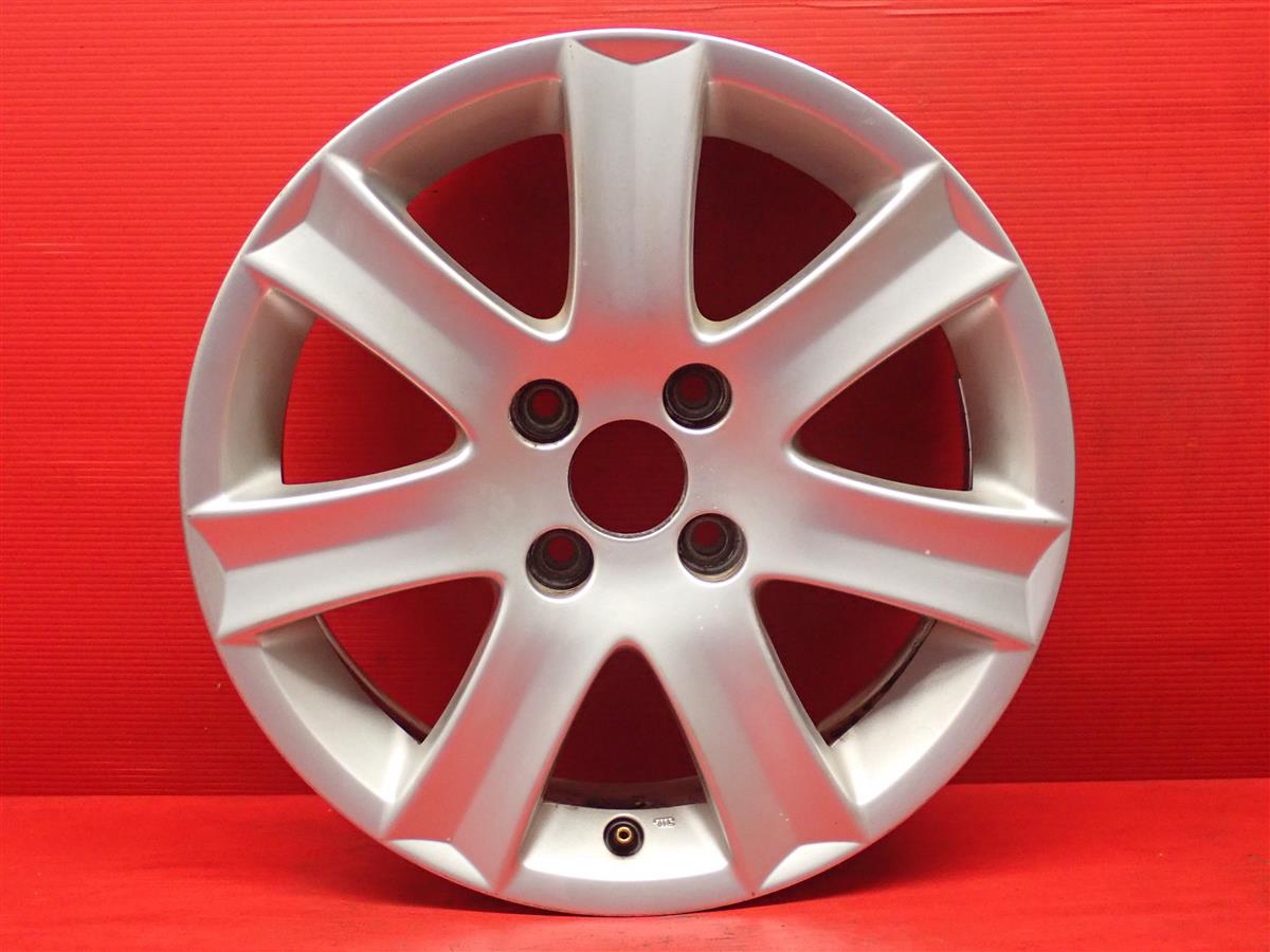 プジョー 207純正 6Jx16 +27 4/108 シルバー(銀色)系