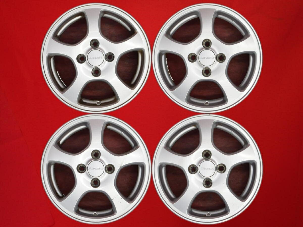 Modulo(モデューロ) ME-003 5.5Jx14 +50 4/100 シルバー(銀色)系 フリード フリード スパイク