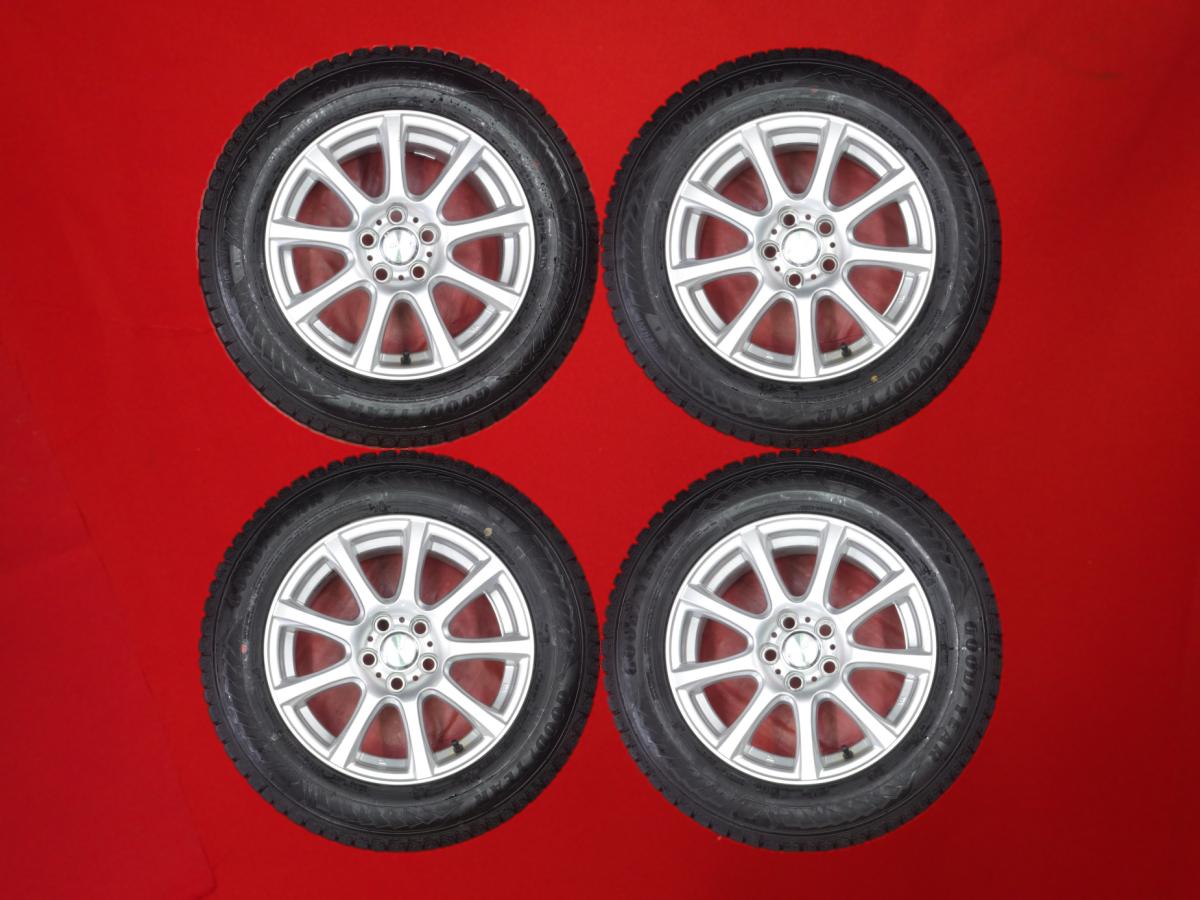 グッドイヤー アイスナビ 8 GOODYEAR ICENAVI 8 195/65R15 91Q 9スポークタイプ 1P 6.5Jx15 +40 5/100 シルバー(銀色)系